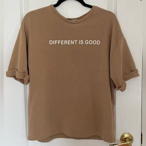 Zara Tan Mid Sleeve Shirt